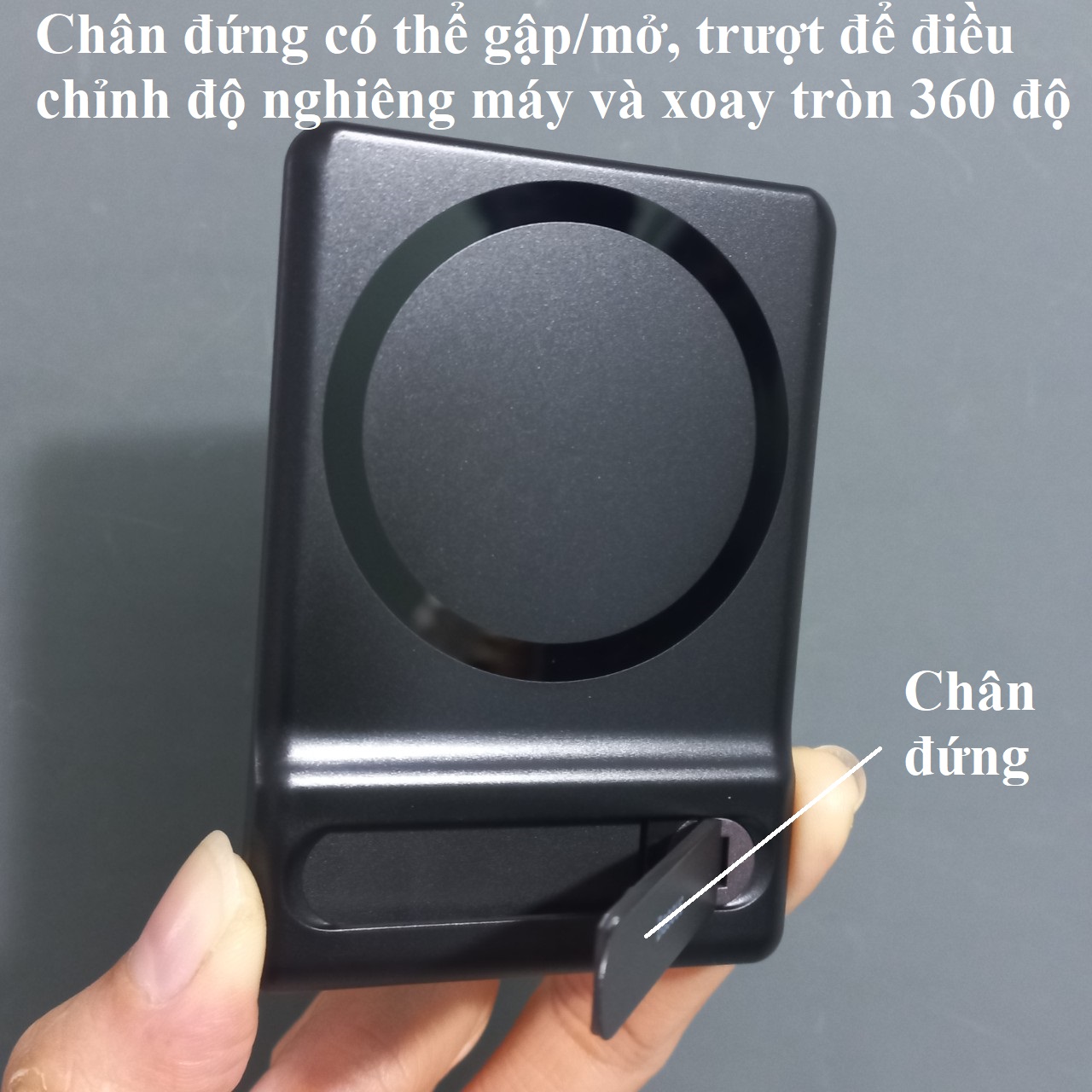 Giá đỡ điện thoại để bàn hít nam châm có thể gập gọn cho iPhone Baseus Foldable Magnetic Bracket _ Hàng chính hãng