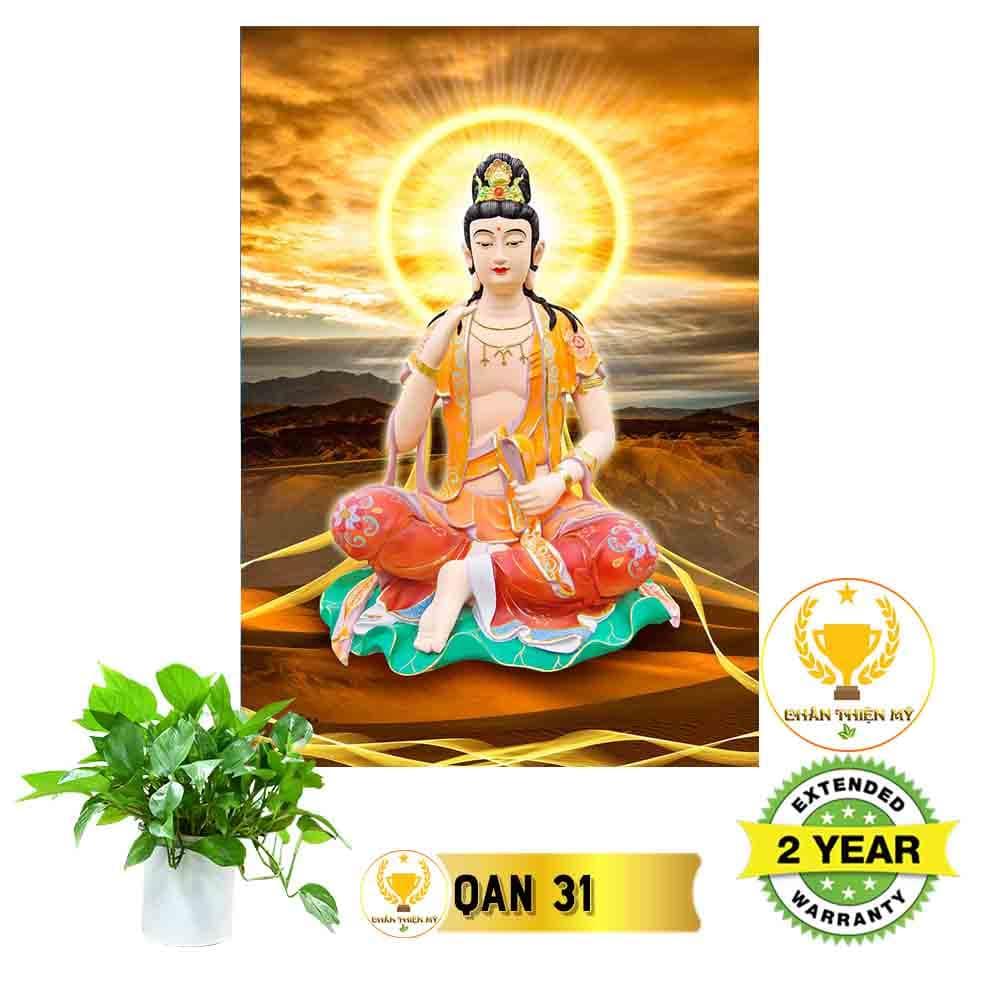 Tranh Điện Phật Bà Quán Thế Âm Bồ Tát Ngồi QA5