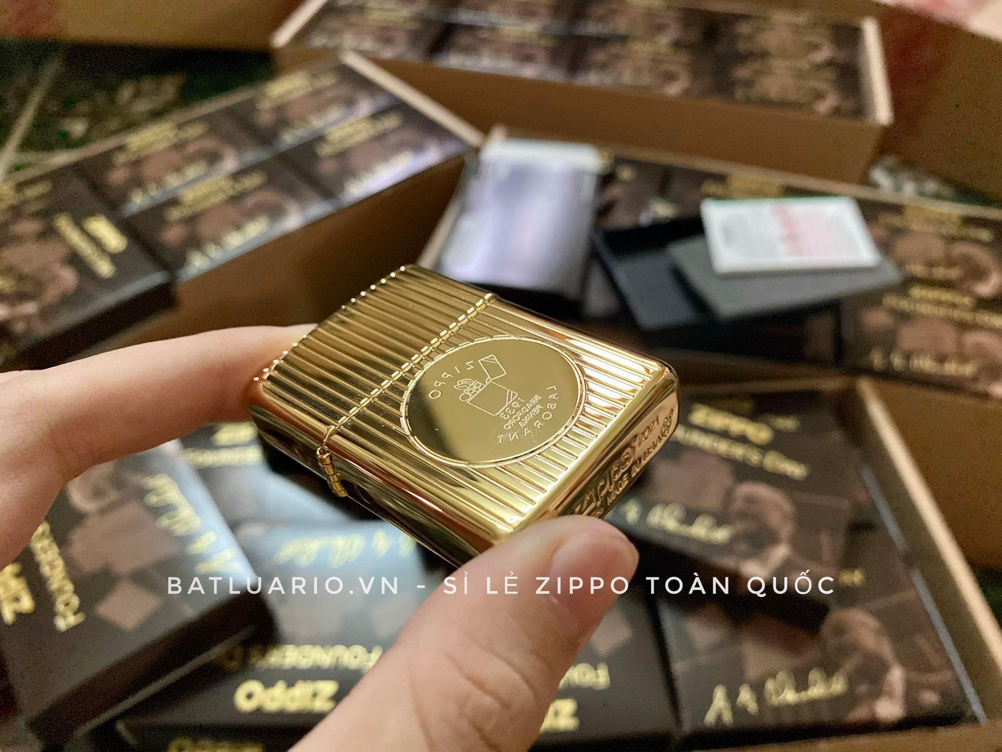 Bật Lửa Zippo 49631 – Zippo Founder’s Day 2021 Gold Plated Edition