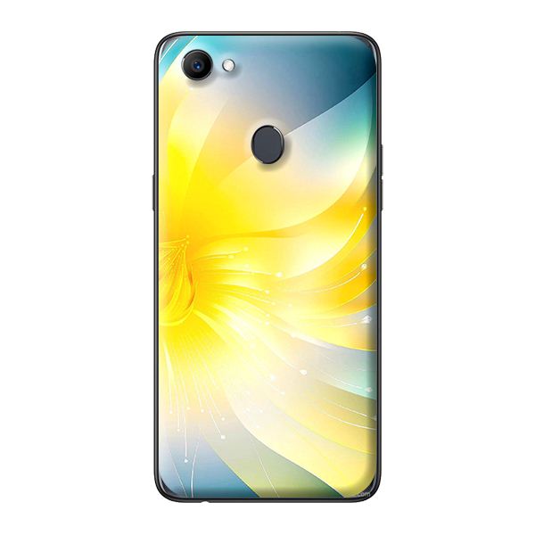 Ốp lưng cho Oppo F7 mẫu NỀN VÀNG 1 - Hàng chính hãng