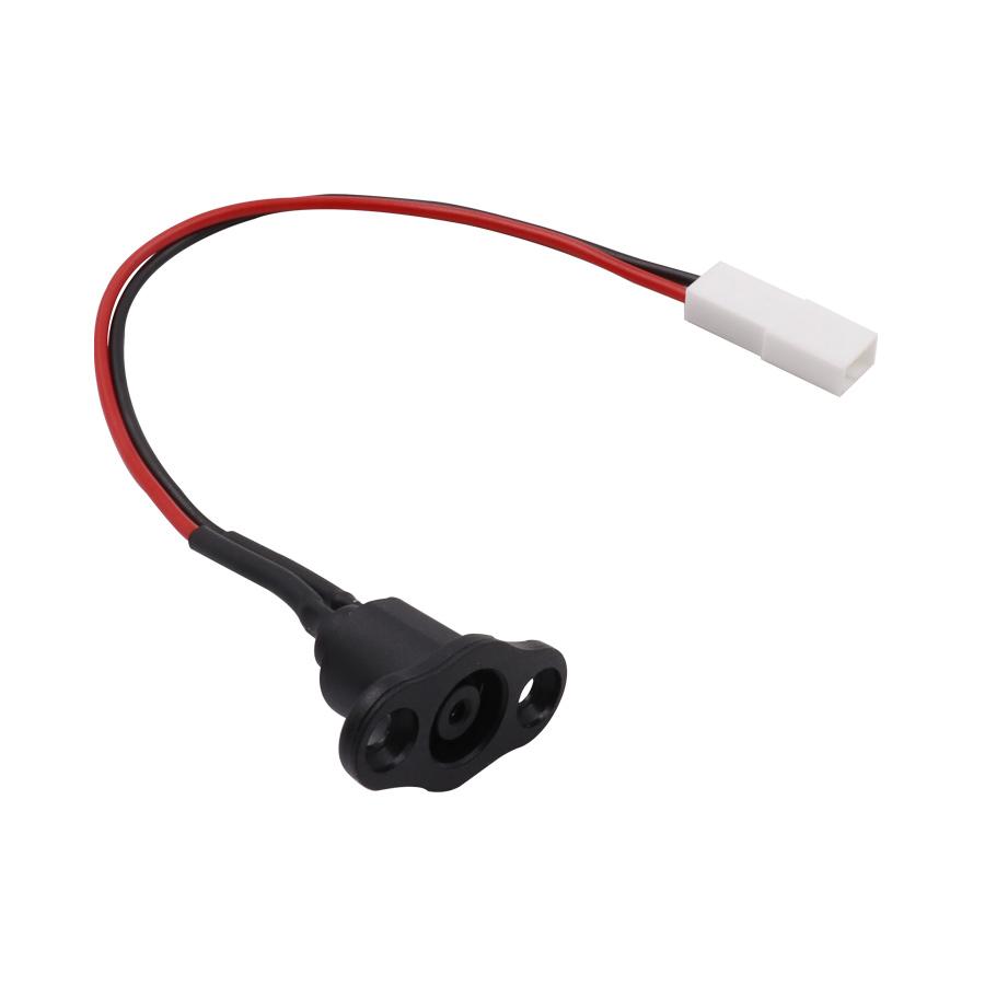 Giao diện đường bộ sạc năng lượng Hố lỗ cho Xiaomi Mijia M365 xe tay ga điện với vỏ cao su màu đen màu đỏ Color: Black