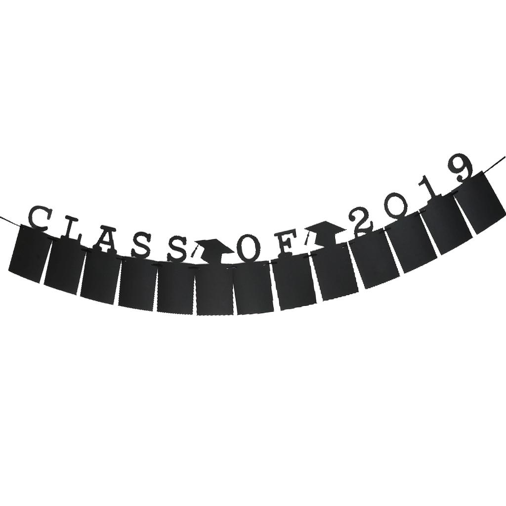 Graduation Photo Banner Class of 2019 Kraft Photo Folder Flag Hanging Decor