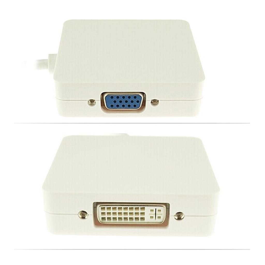 3 In 1 Mini DP To DVI VGA HDMI Adapter Converter Full 4k X 2k Resolution