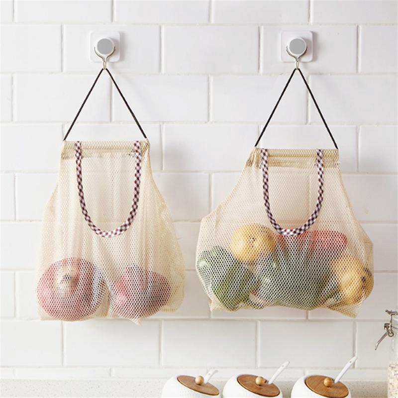 Túi Lưới Treo Tường Đựng Hành Tỏi Đa Năng