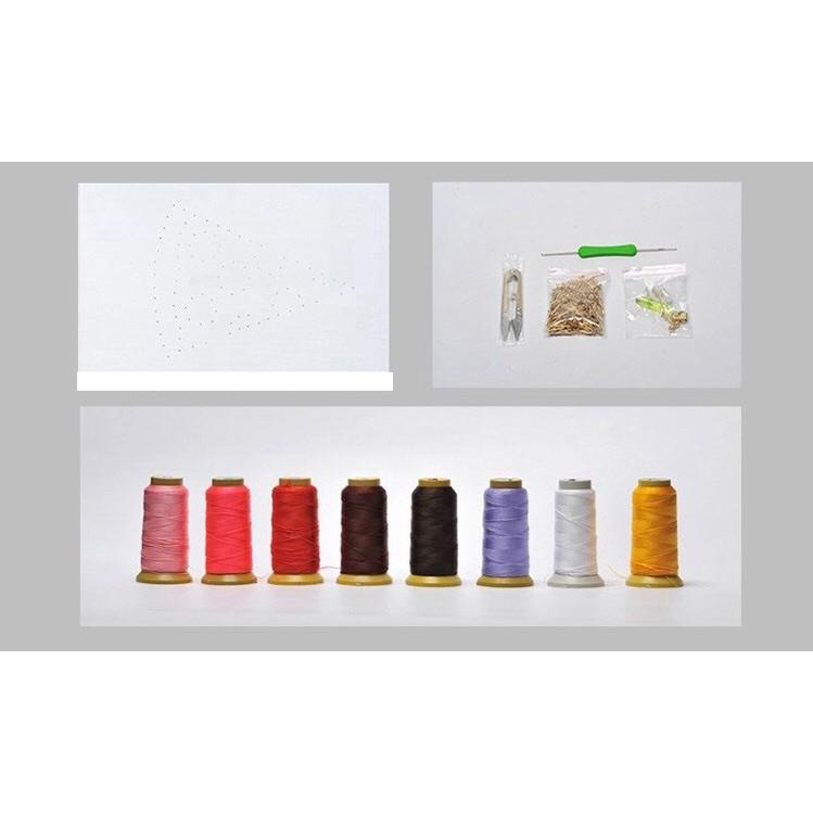 Tranh Chỉ Đinh - Tranh Dây - Lông chim 30 x 30 cm