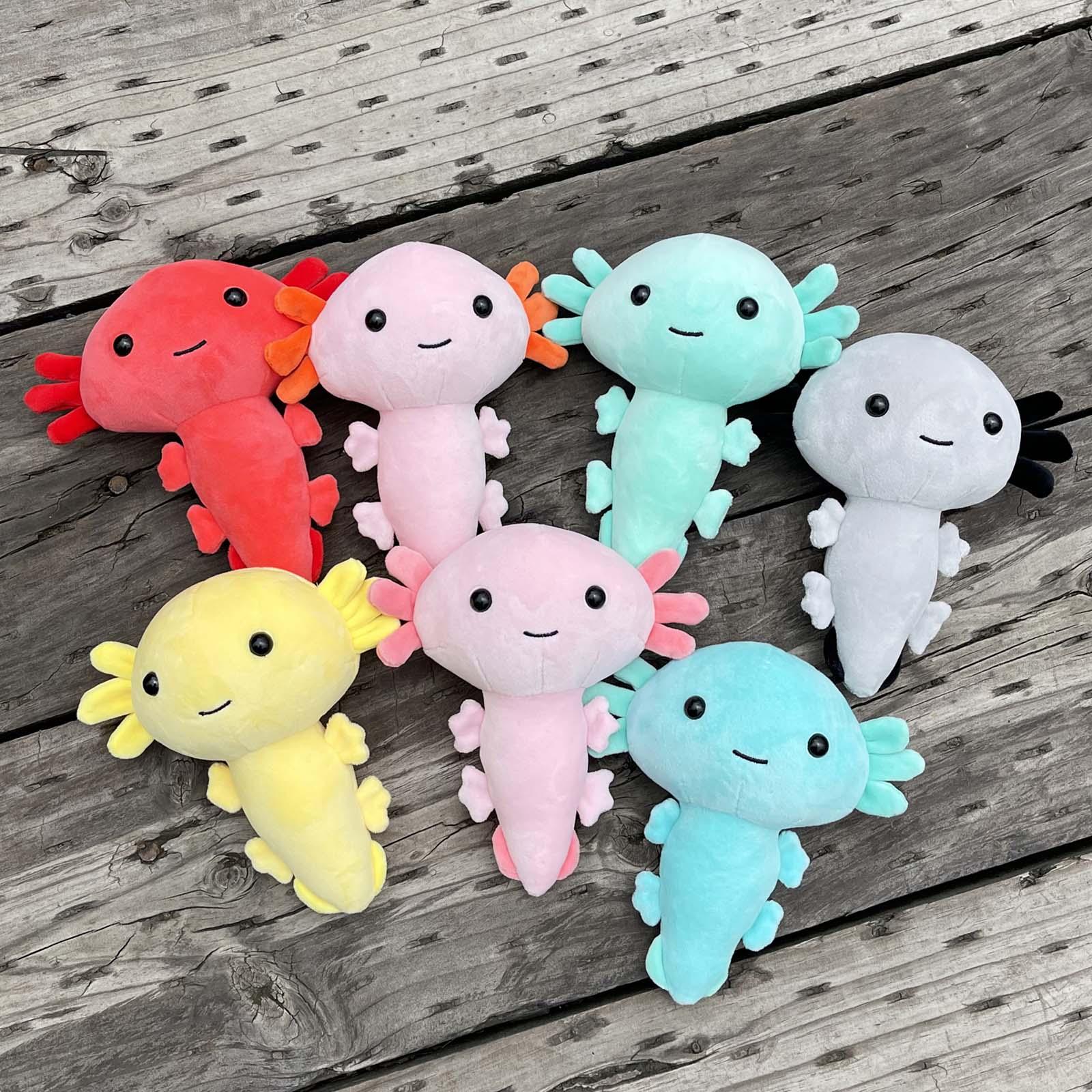 Động Vật Dễ Thương Axolotl Sang Trọng Búp Bê Kawaii Nhồi Bông Gối Bộ Đồ Chơi Động Vật Cho Trẻ Em Birthdy Giáng Sinh Sinh Nhật Quà Tặng Halloween