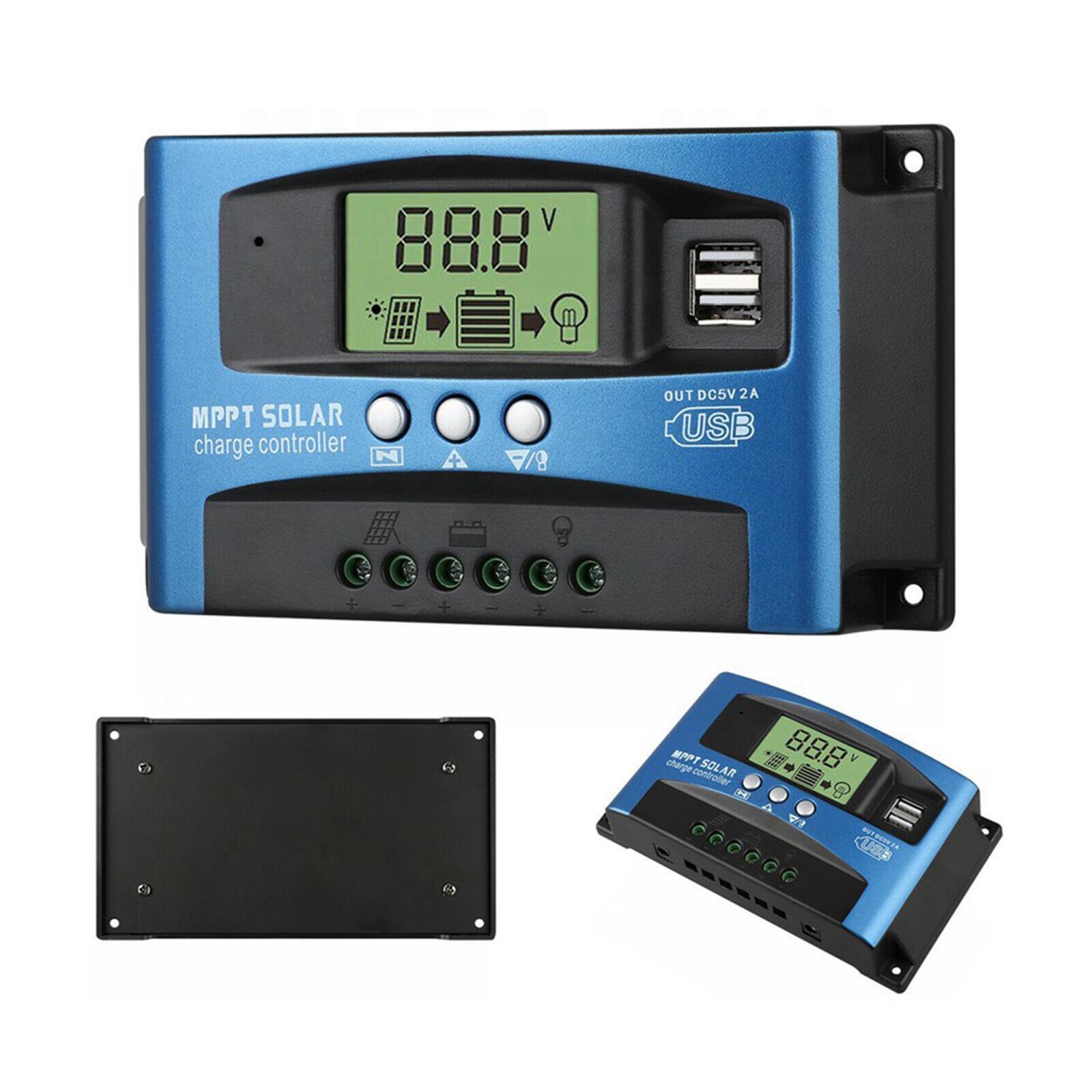 Solar Charge Controller Dual USB Regulator 12V/24V Voltage Stabilizer