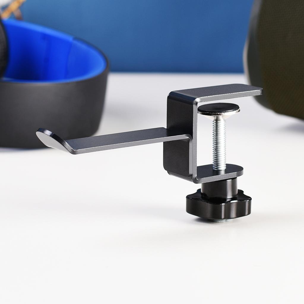 Headphones Headset Hanger Holder Under Desk Hook Clip with Adjustable Clamp