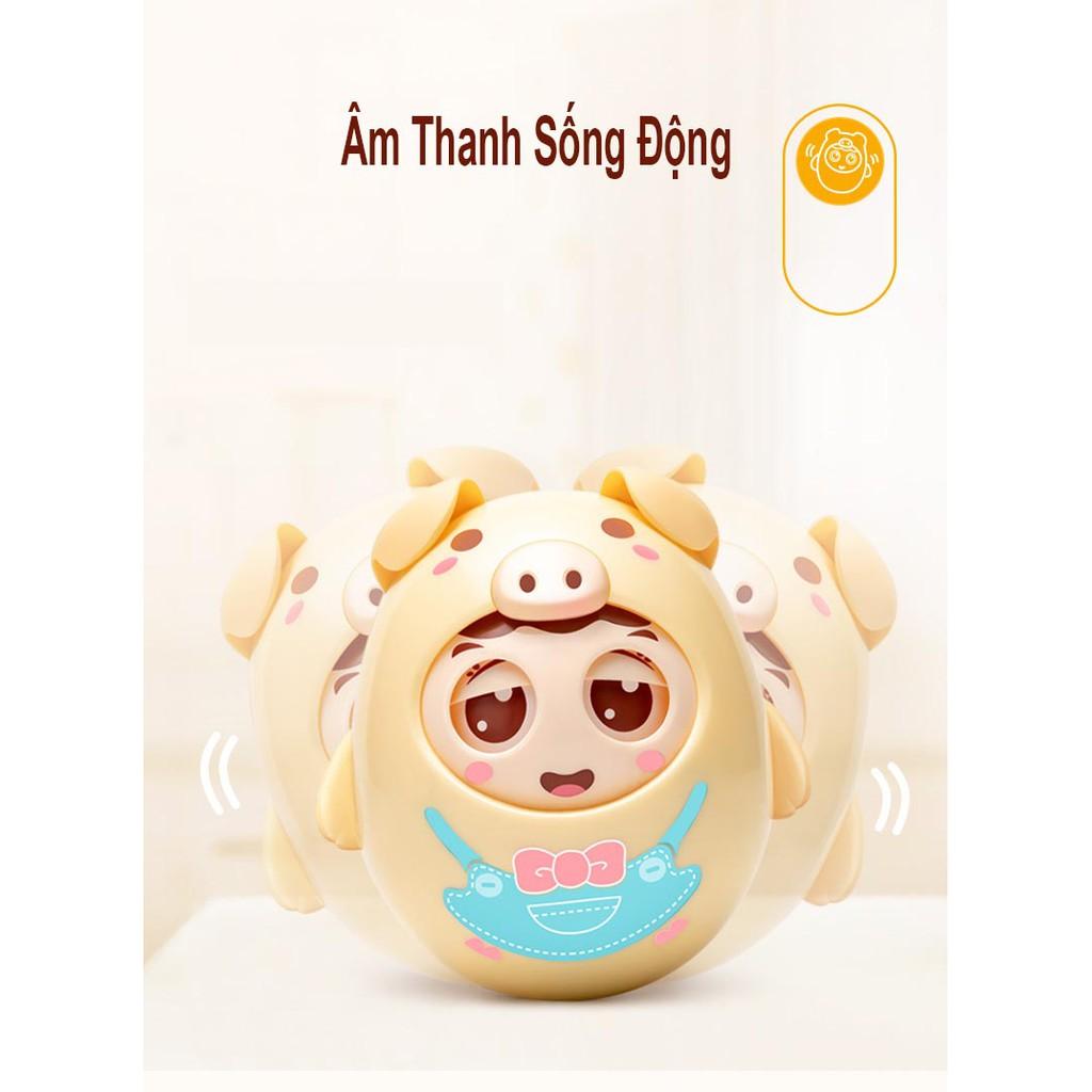 Lật Đật 4D Mắt Nhắm Mở Phát Âm Thanh Hình Lợn Con