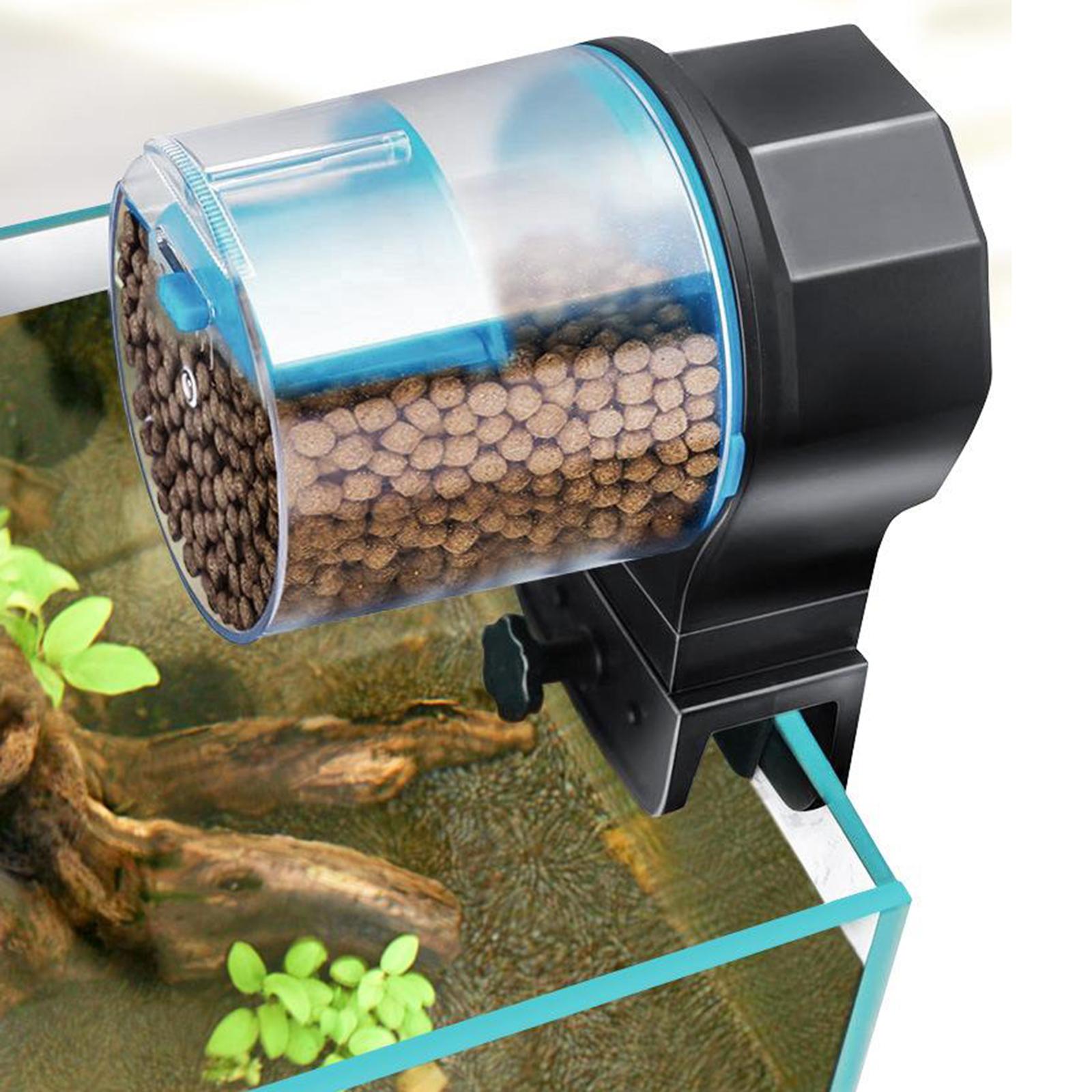 Automatic Fishing Feeder, Aquarium Tank Timer Auto Feeder with 2 Feed Box for Aquarium or Fishing Tank, Manual Feed Available