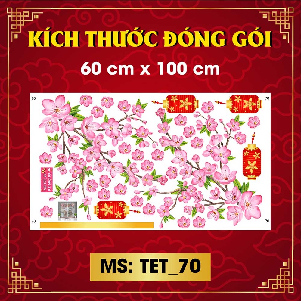 Decal trang trí tết combo số 24