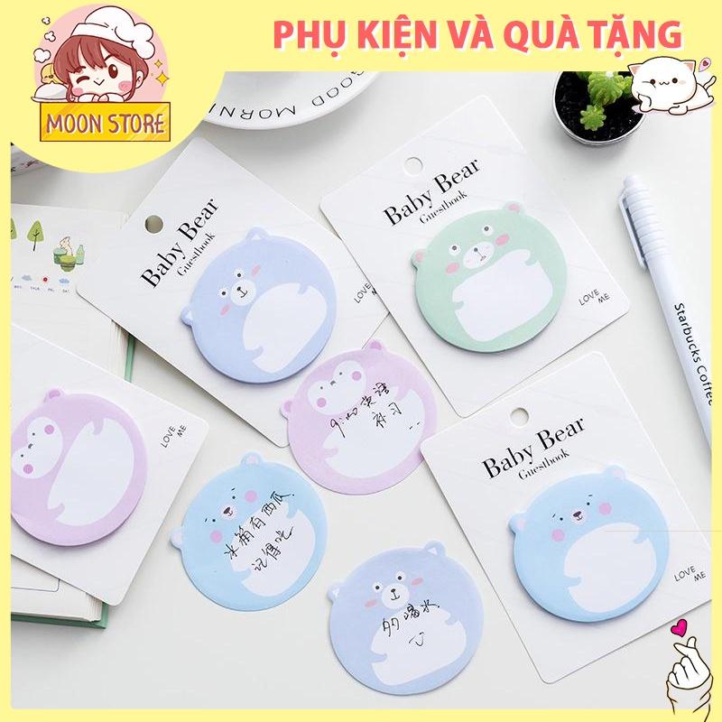 Giấy note, Giấy ghi chú gấu Baby cute - Nguồn hàng giá sỉ