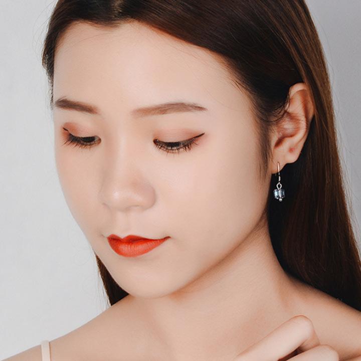 Bông tai pha lê hình học BHBT366