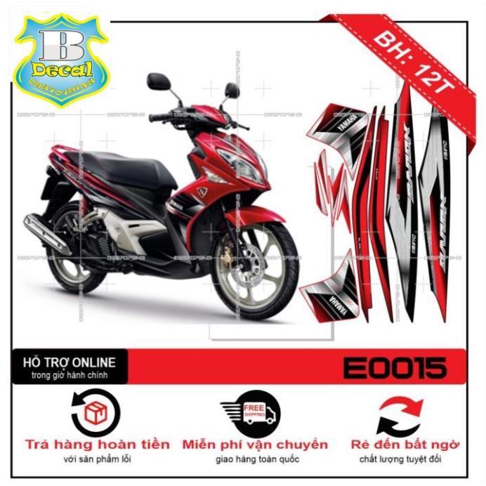 Tem rời dành cho NOUVO LX CHẾ ĐỎ ĐEN