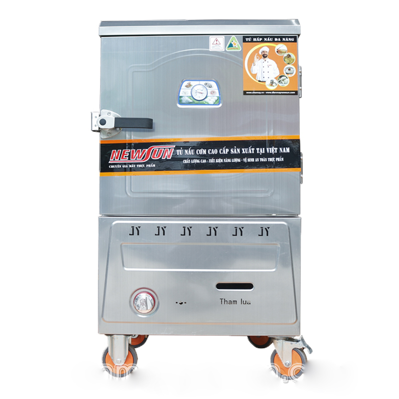 Tủ Nấu Cơm 10 Khay Điện Gas NEWSUN