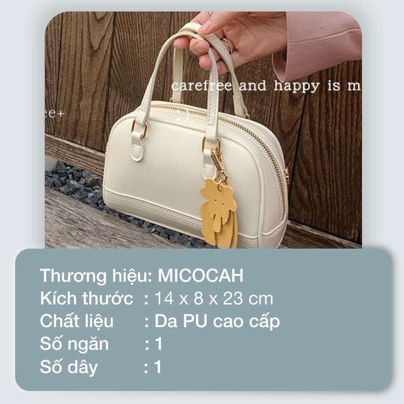 Túi xách nữ đeo chéo chính hãng MICOCAH dáng công sở phong cách Hàn Quốc da cao cấp cực đẹp MC120