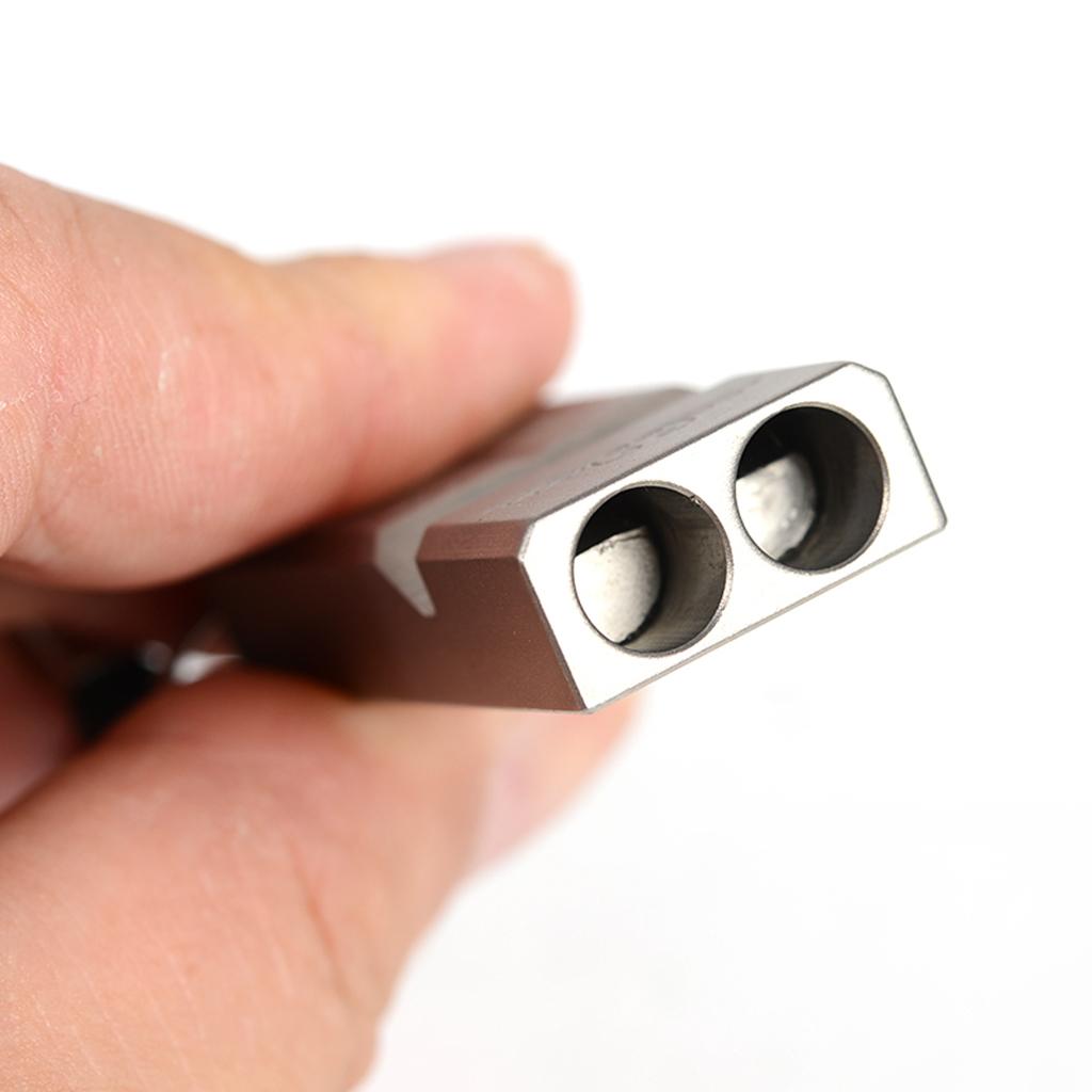 Emergency Whistle Double Tube Portable for Boating Hunting Dog Training