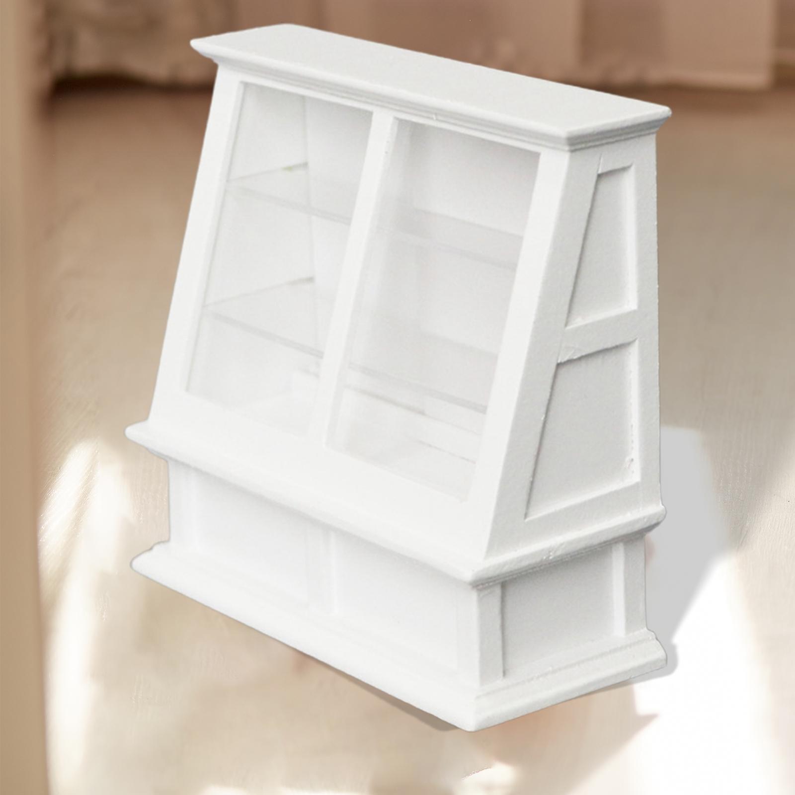 1:12 Dollhouse Miniature Store Cake Cabinet Decoration Miniature Dollhouse Food Cabinet Furniture Accessories
