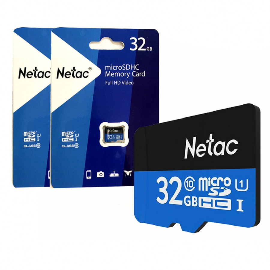 Combo 02 Thẻ nhớ 32G NETAC Class 10/90 Mbs - Hàng Chính Hãng