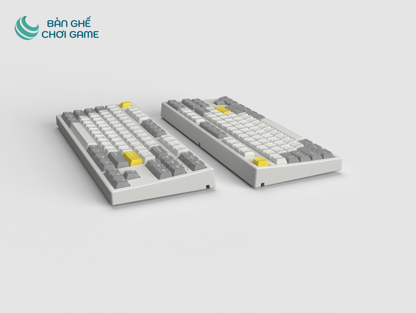 Bàn phím cơ FL-Esports GP87CP Gasket Mount White and Grey - Hàng chính hãng