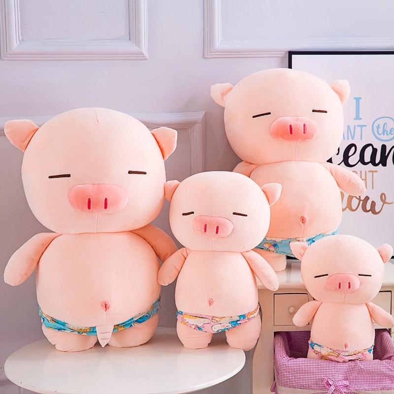 Gấu Bông Heo Mặt Quần Chíp Có Ciu, Thời Trang Heo Bụng Bự Đi Biển Cute, Thú Treo xe Hàng Quảng Châu Cao Cấp