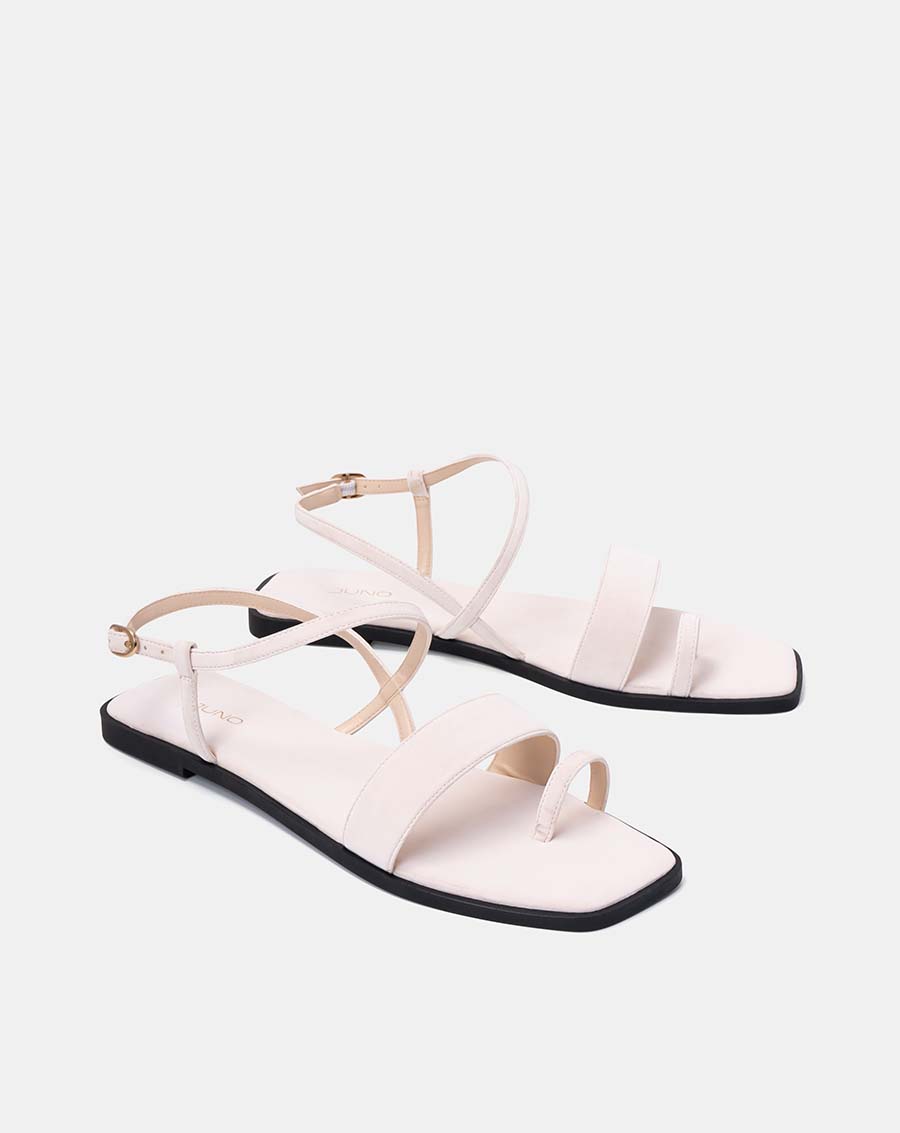 Giày Sandal Nữ 1cm Thời Trang JUNO Phối Quai Chéo SD01114