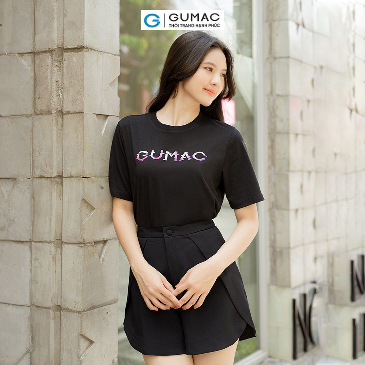 Áo thun nữ in Gumac trẻ trung năng động thời trang GUMAC ATD06067