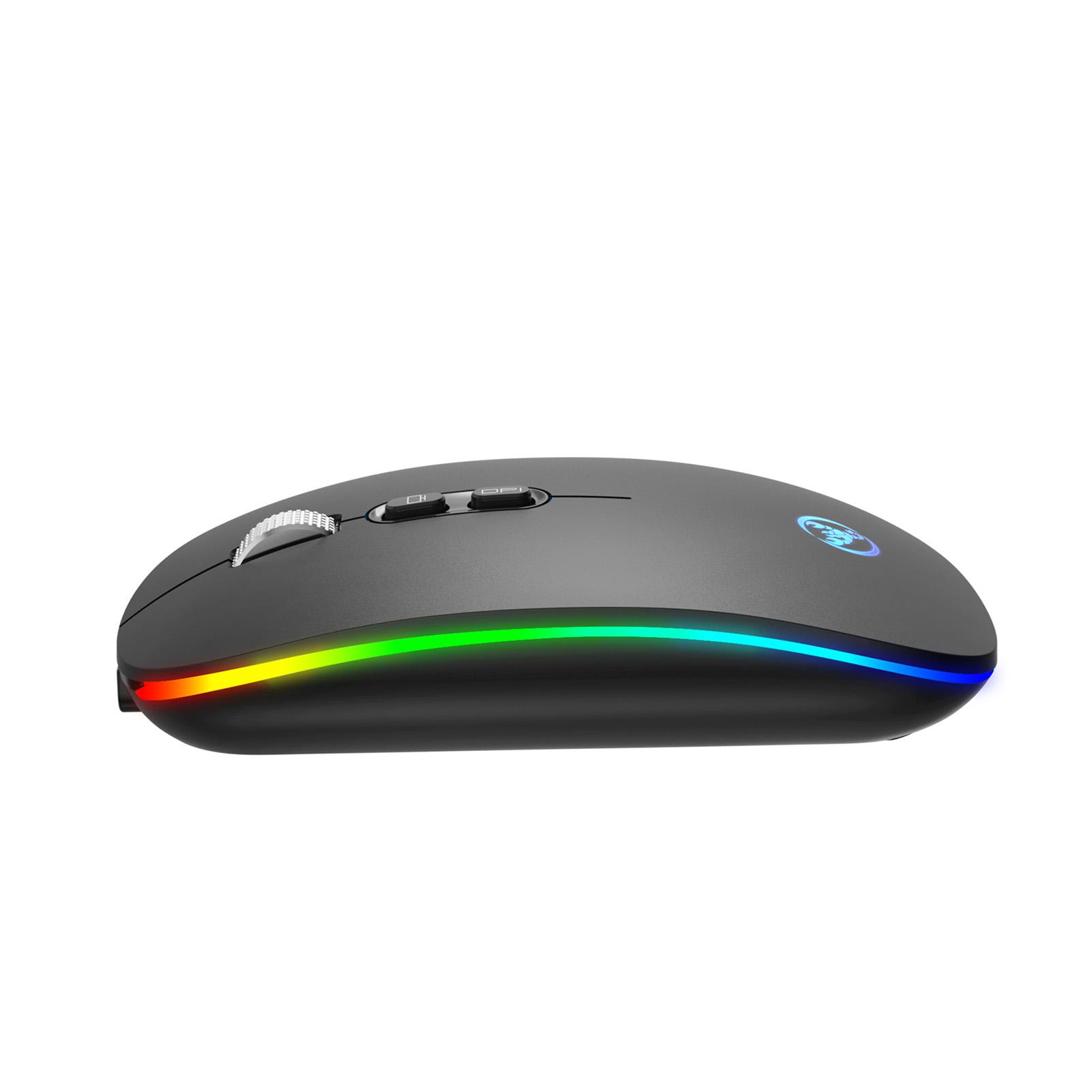 HXSJ 2.4G+BT5.1 Dual-mode Wireless Mouse 3 Adjustable DPI Rechargeable Ergonomic Office Mice