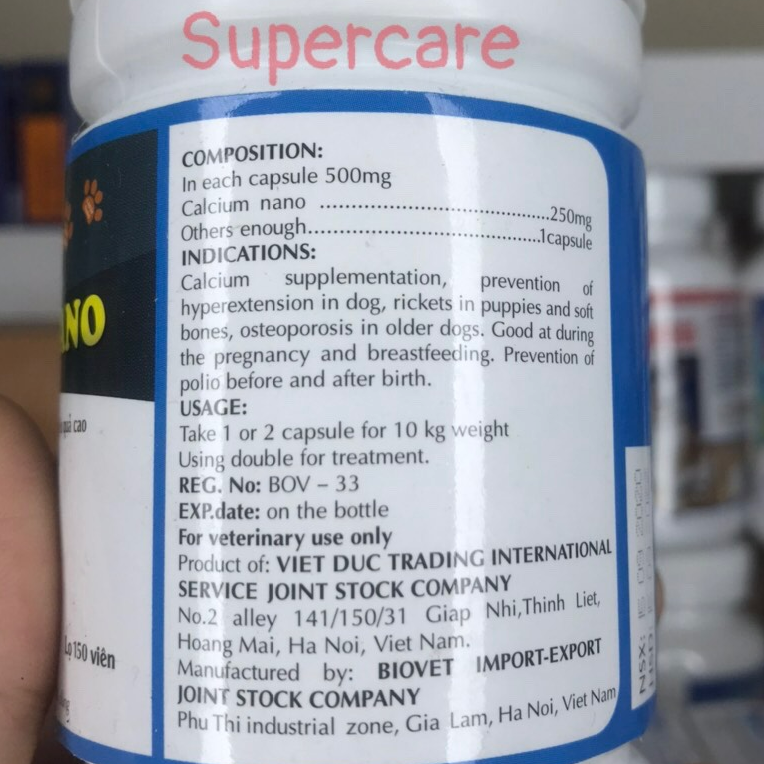 Viên Canxi Nano Cho Chó