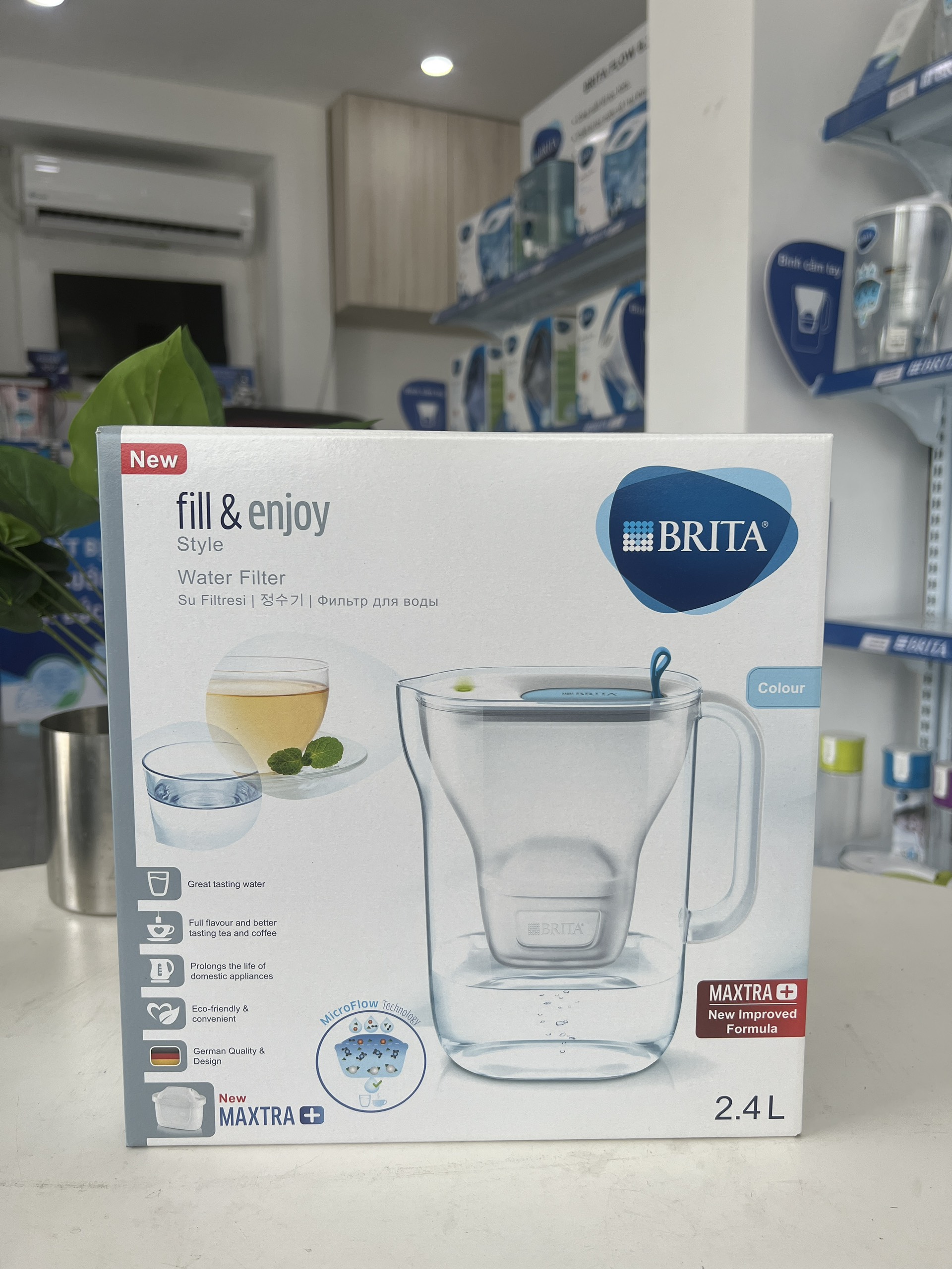 Bình Lọc Nước BRITA Style BLue - 2.4L (Kèm Maxtra Plus)