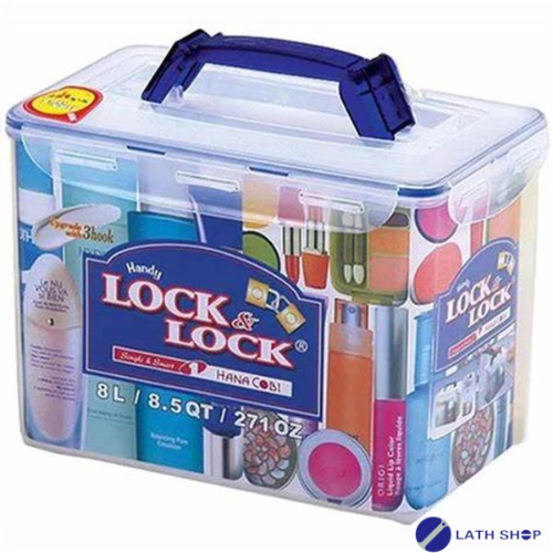 Hộp Bảo Quản Thực Phẩm Lock&amp;Lock Chia Ngăn Có Quai Xách HPL892- 8L - Hàng Chính Hãng