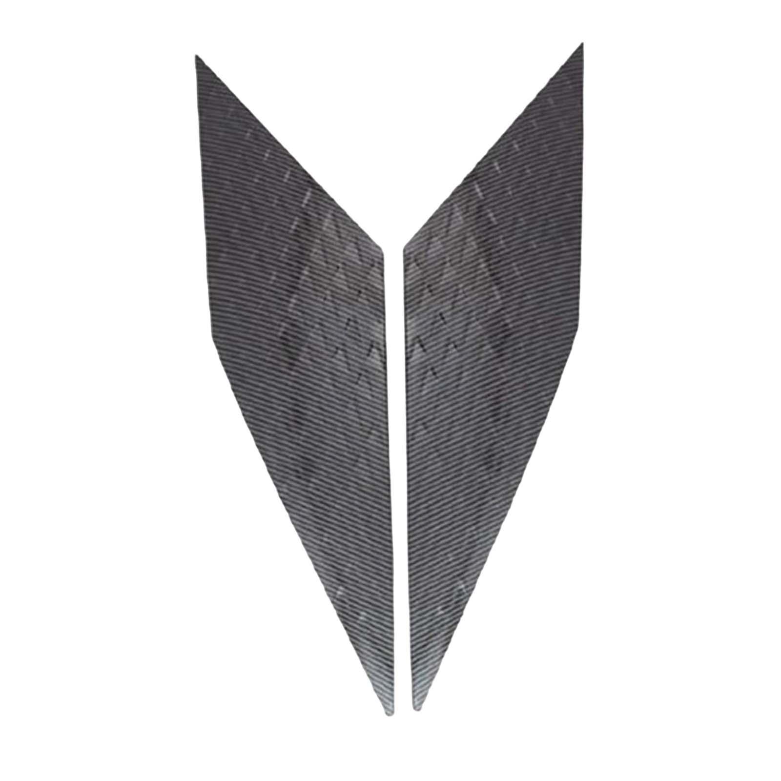 Rear Spoiler Wing Side Window Trim Covers Carbon Fiber