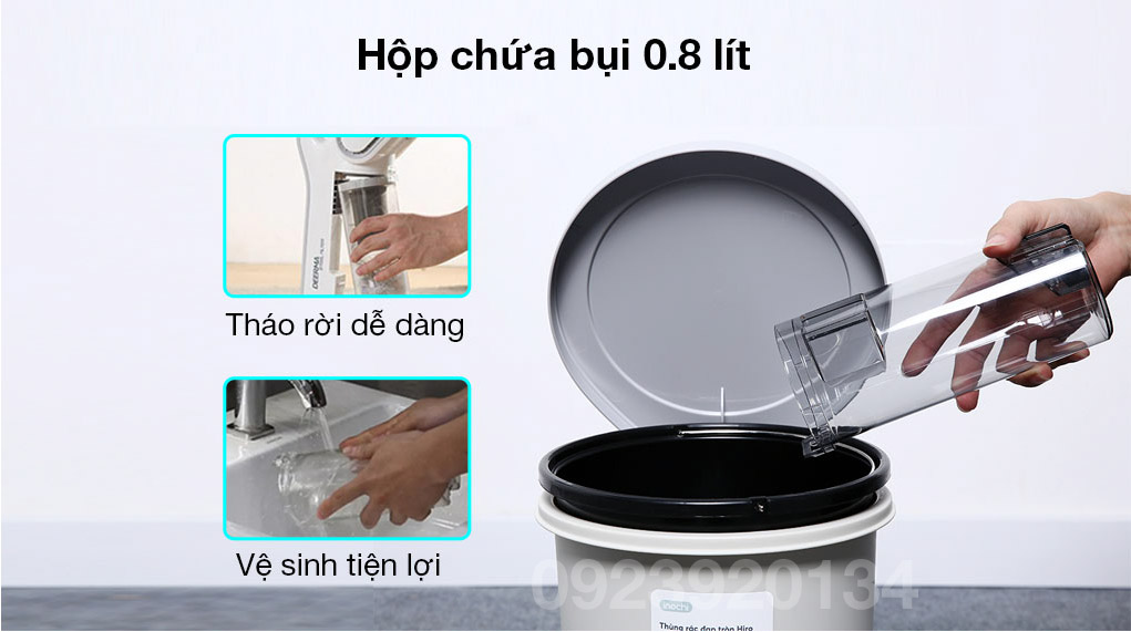 Máy hút bụi cầm tay, siêu khỏe 600w Deerma DX700