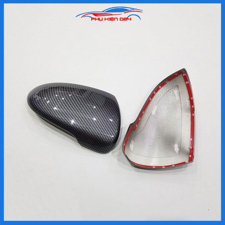 Ốp gương chiếu hậu Kia K3 2021-2022-2023-2024 vân Cacbon bảo vệ chống trầy trang trí làm đẹp xe