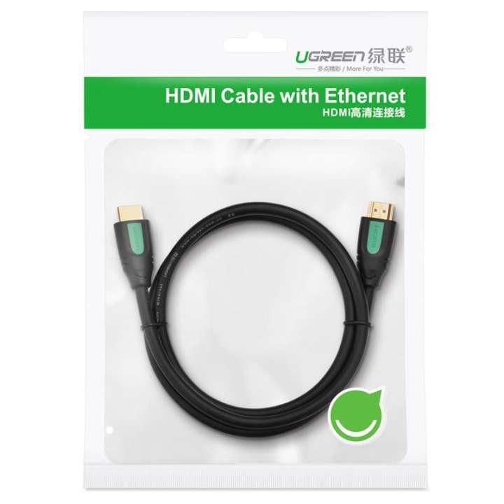 Dây HDMI 2.0/ 1.4 thuần đồng 100%, 19+1 dùng cho tivi, máy tính, máy chiếu, màn hình, độ dài từ 1-15m UGREEN HD101 - Hàng chính hãng