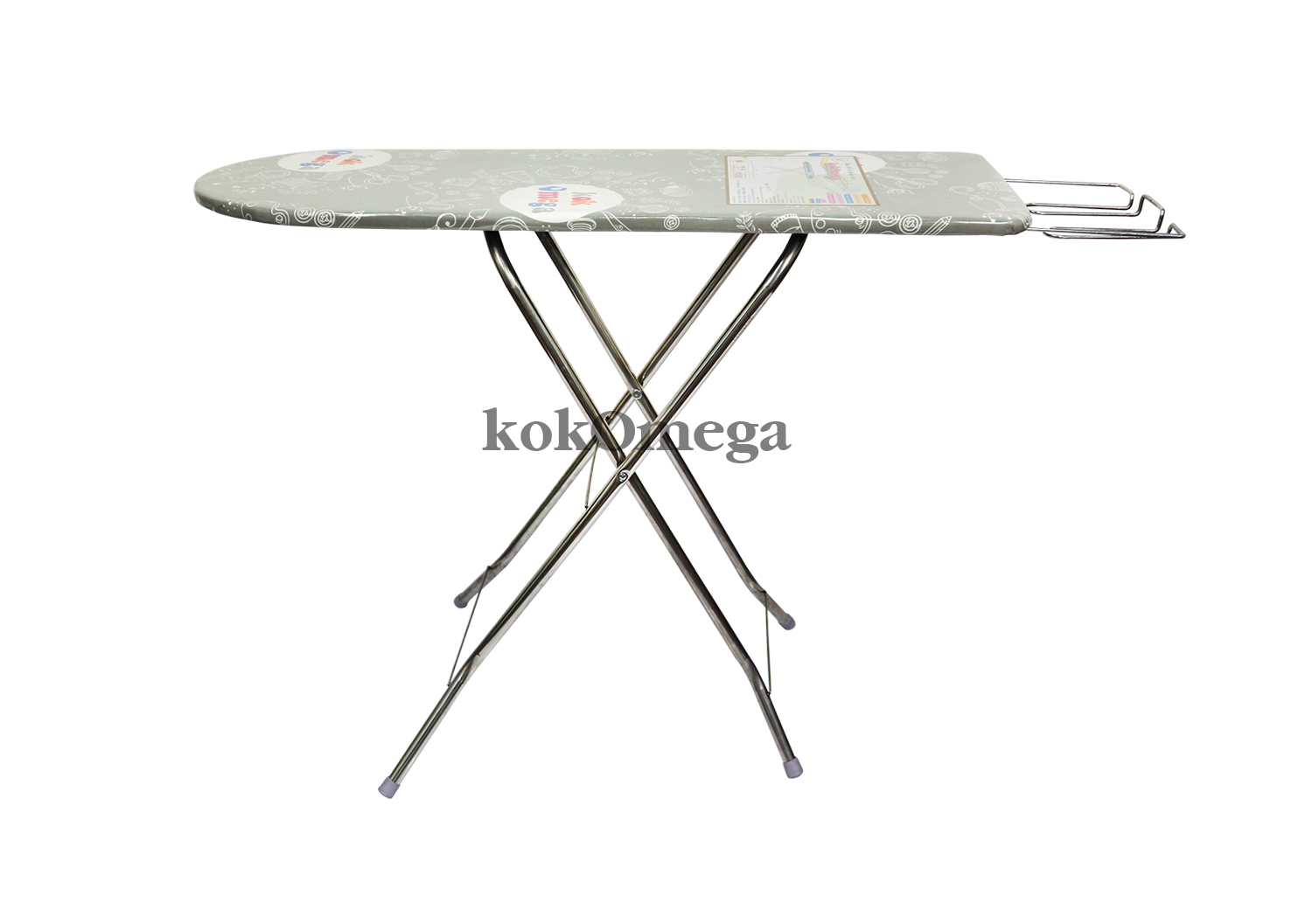 Bàn Để Ủi Quần Áo Kiểu Đứng Lót Ván kokOmega BU-04 35 x 100 Cm (Họa Tiết Ngẫu Nhiên)