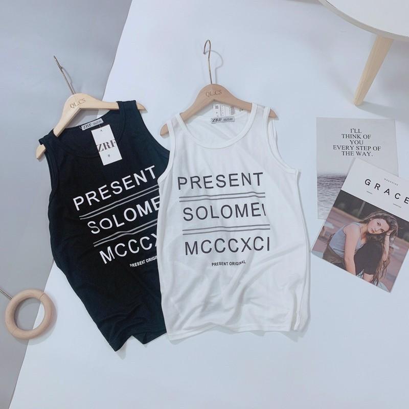 Áo ba lỗ 2 màu Basic hot hit mùa hè