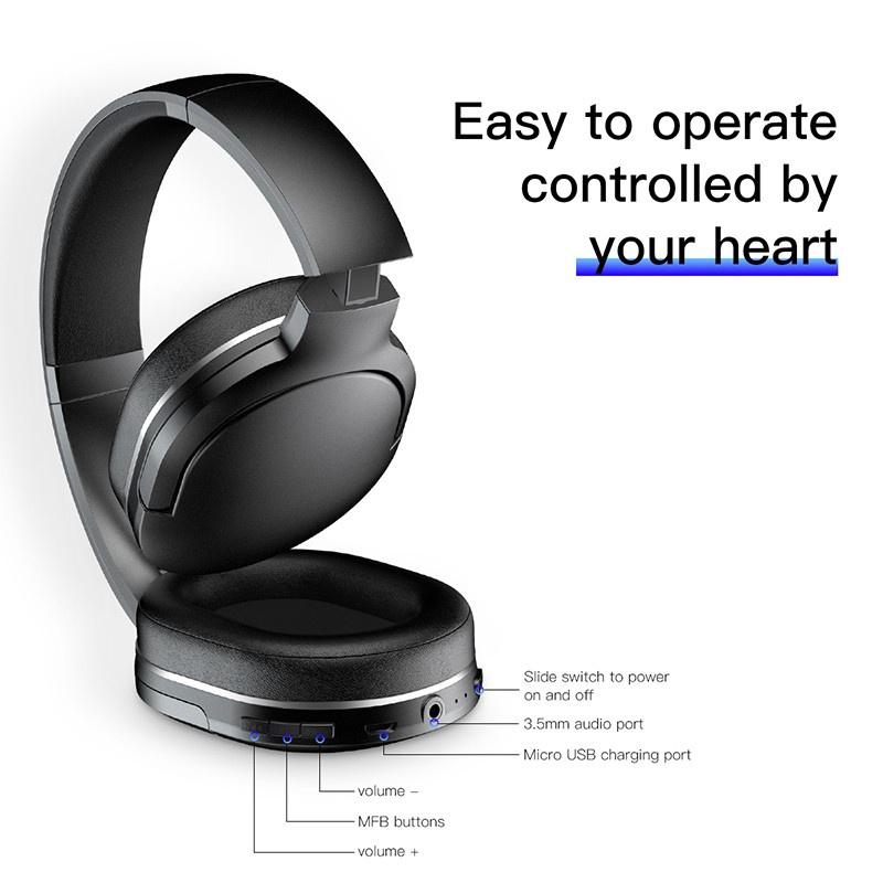 Tai nghe chụp tai không dây cao cấp Baseus Encok D02 Pro Stereo-Hàng chính hãng