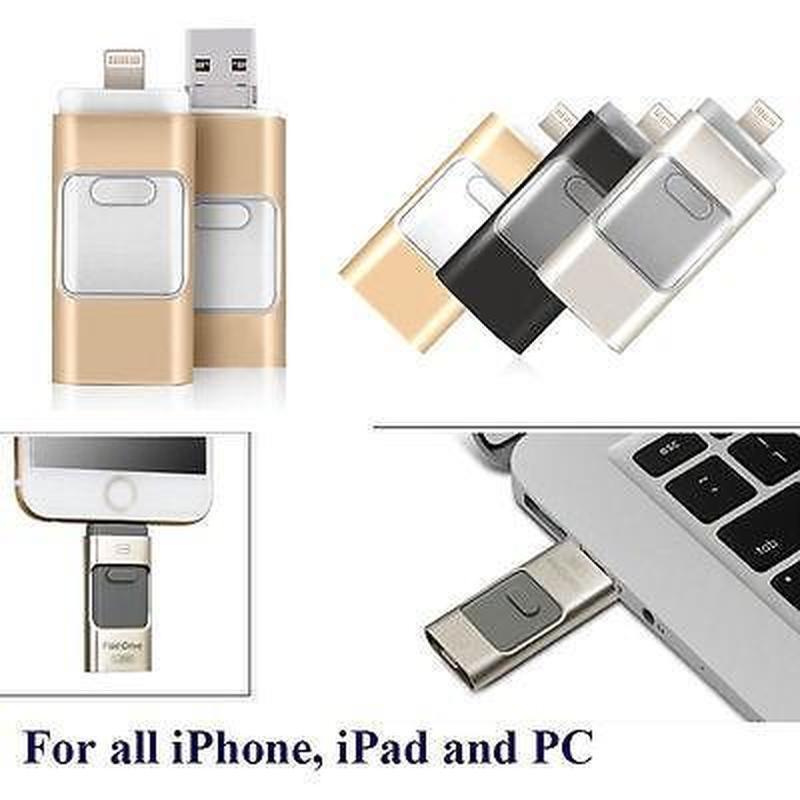 Usb 3 trong 1 gồm Otg Usb I-Flash Drive thích hợp cho Iphone Ipad Pc