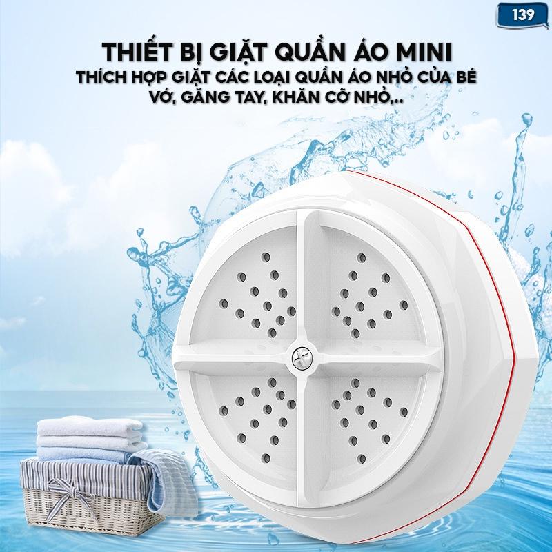 Máy Giặt Quần Áo Mini Tạo Lốc Xoáy Sạch Vết Bẩn Tiết Kiệm Điện Giá Rẻ 139