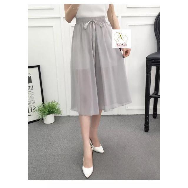 #889 Quần giả váy voan chiffon hàng Quảng Châu
