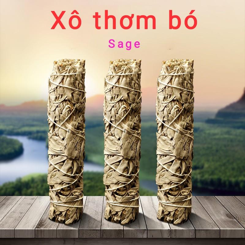 Bó xô thơm trắng/ White sage/ Lá sage thanh tẩy không gian (chuẩn Nam California)