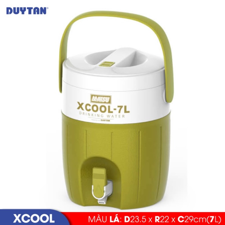 Bình đá giữ nhiệt nhựa Duy Tân Xcool 7 lít (23.5 x 22 x 29 cm) - 05257 - Hàng chính hãng