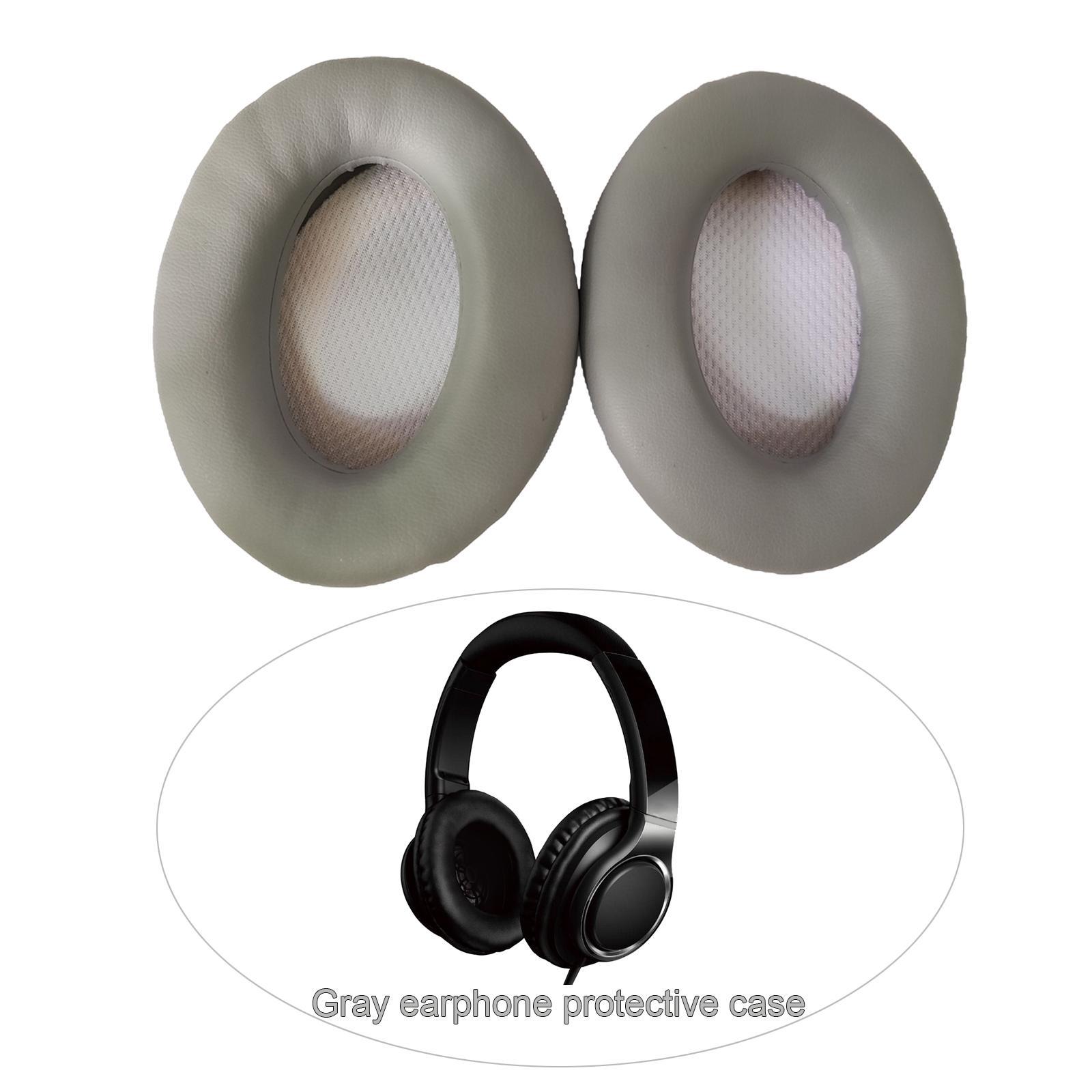 1 Pair Ear Pads Cushions Covers for QC15 QC2 OE AE2 AE2w Gray