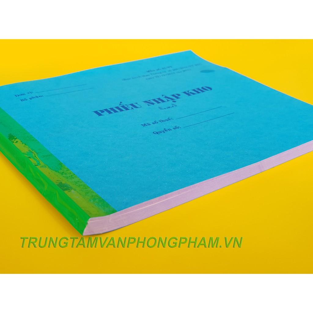 Phiếu nhập kho 2 liên A5 16x20cm mẫu số 01 VT ban hành thông tư số 200/2014/TT-BTC ngày 22/12/2014 của BTC.