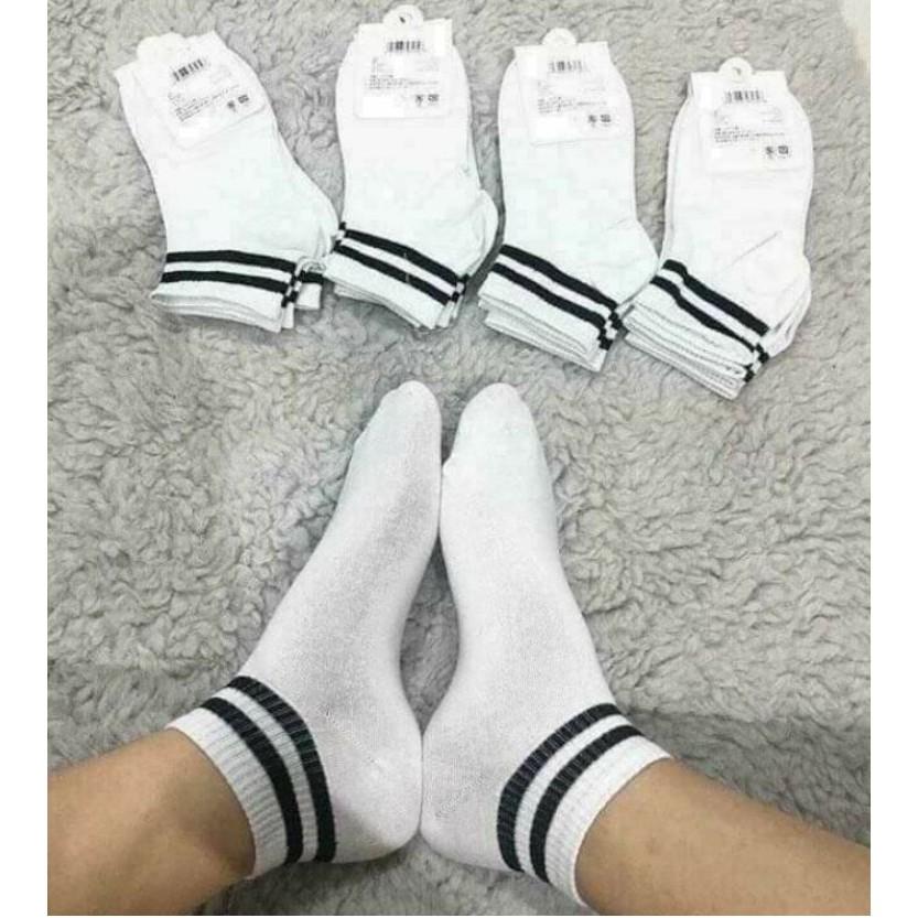 Đôi tất Kẻ cổ ngắn Hàn Quốc trẻ trung hợp cả nam và nữ