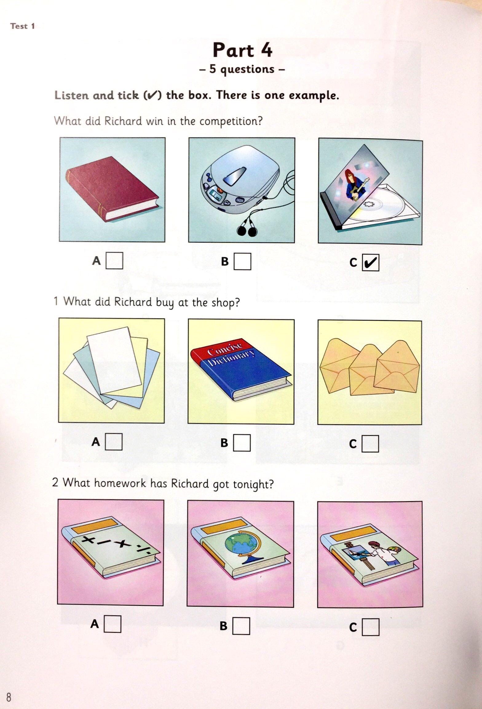 Hình ảnh Cambridge Young Learner English Test Flyers 8: Student Book