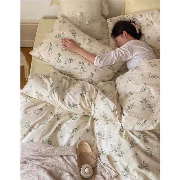Bộ chăn ga gối cotton living 4 món