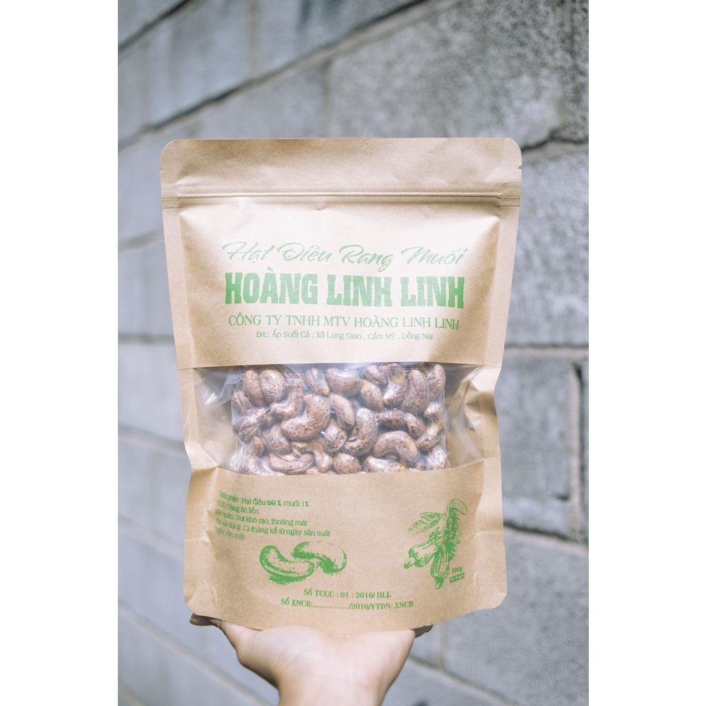 Túi Giấy 500g Nguyên Hạt - Hạt điều Hoàng Linh Linh nhiều size thơm ngon giòn béo, rang mới hàng ngày - Chuẩn xuất khẩu