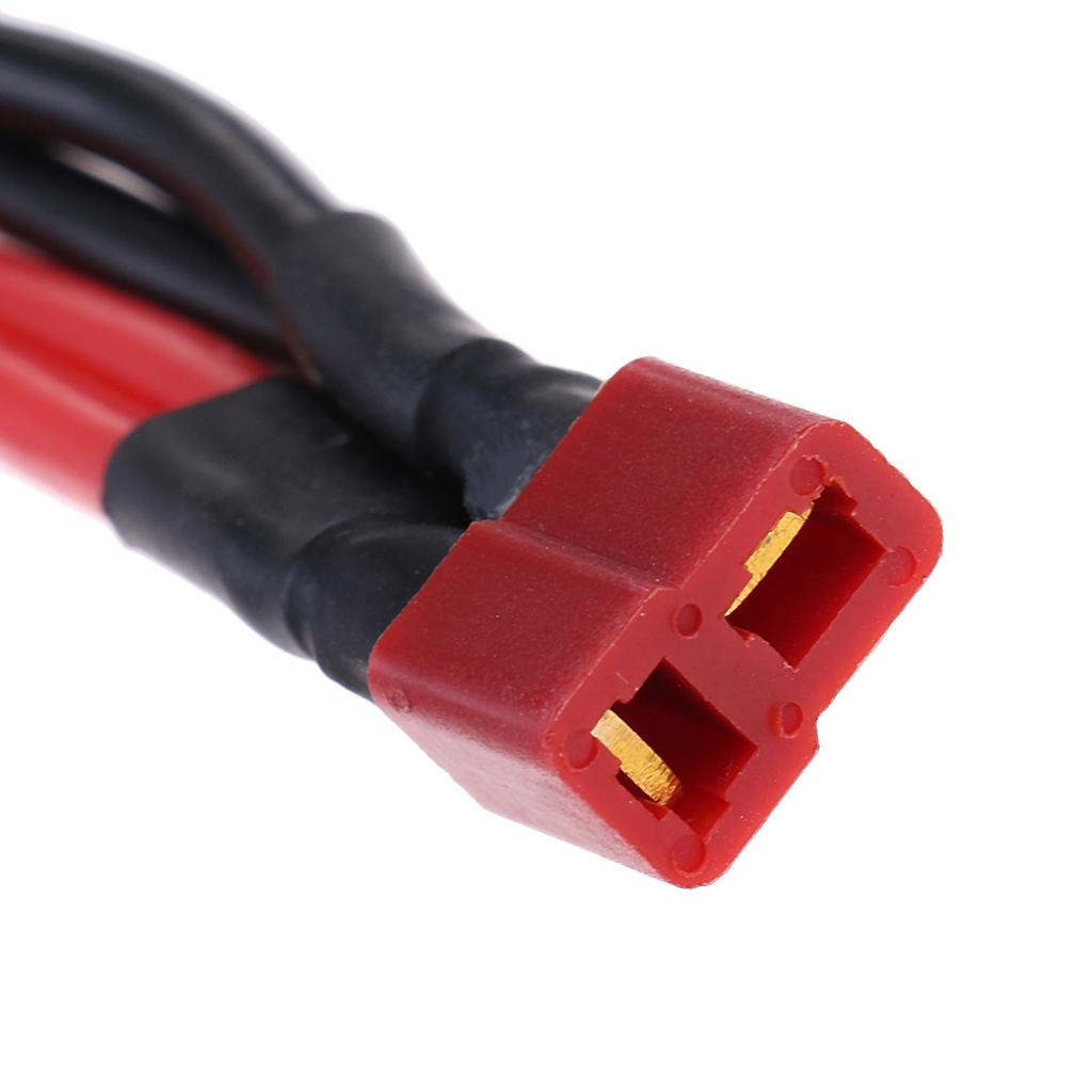 14AWG T Plug Parallel Cable Y-Harness for RC Battery Male & Female Connector - intl